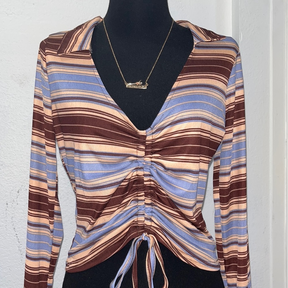 Long Sleeve Crop Top 💙